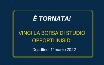 Nuovo anno, nuova borsa di studio OpportuniSID